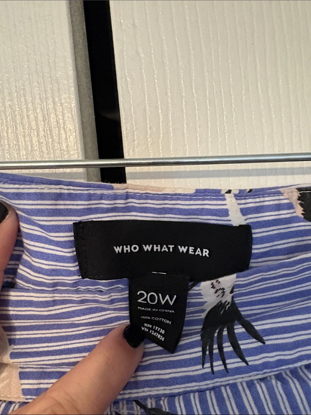 Who What Wear Striped Crane Skirt-20W - Picture 3 of 3